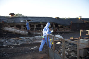 Job Site With Workers for Emergencies